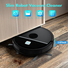OMESER Robot Vacuum Cleaner, 3500Pa Powerful Suction Robot Vacuum and Mop Combo, WiFi/App Control with Alexa & Google Assistant, Pet Hair Vacuum for Hard Floors & Carpets
